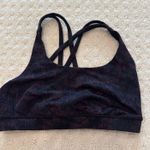 Lululemon  Black Purple Crisscross Back Sports Bra Size 6 Photo 1