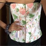 ZARA  Floral Corset Top in Ivory Multi BLOGGERS FAVORITE!!! NWT Photo 9