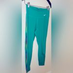 Nike  Women's One Rainbow Ladder 7/8 Leggings Mid Rise Small‎ Green Running EUC Photo 3