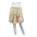 Cleobella Nora Retro Floral Pleated Mini Skirt Size Large Photo 2