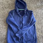 Nike Women Dri Fit Athletic Running Jacket Sz S Purple Hood Zip Up Drawstring Photo 0