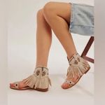 Ash Free People X  Dakota Fringed White Sandals Photo 1
