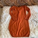 Donna Morgan  Taylor Knit Dress Burnt Orange Color Size XL Photo 9
