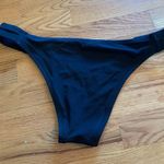 Shade & Shore Black Bikini Bottoms W Strappy Sides Photo 1