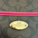Coach  File Crossbody Purse Signature Canvas Pink Gold Brown Photo 1