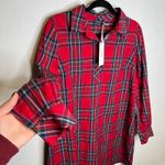 Vineyard Vines Plaid Poplin Popover Shirt Dress Tunic Red Green Blue Size Small Photo 0
