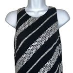 Donna Karan New York Black/White Texture Asymmetrical Hem Dress EUC 6 Photo 2