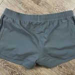 Adidas Shorts Women XL Gray Black Trio 3 Stripe Running Athletic Elastic Waist Photo 3