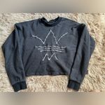 Adidas Crop Sweater‎ Gray Size M Photo 2