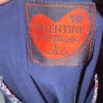 Elegant Women's Navy Blouse with Embroidery Black Size L Photo 1