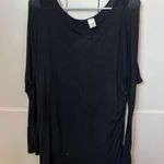 None Oversized Black long Sleeve Tunic Top Photo 6