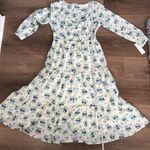 Sweet Baby Jamie Floral 3/4 Sleeve Tiered Midi Dress Photo 11
