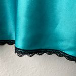 Valentino Garavani Vintage Valentino Intimo Emerald Teal Camisole Black Lace Trim Size Medium Photo 6