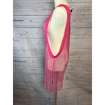 Adidas  Originals Triple Shock Pink Crystal Rhinestones Mesh Tank Top Ivy Park Photo 3