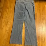 Loft  Fresh Cut High Rise Kick Crop Jeans in Blue Stripe size 8 Photo 2