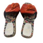 Christian Louboutin 40 Pacha Tassel Velvet Espadrille Slide Sandal Burnt Orange Photo 5