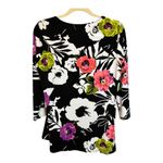 Joseph Ribkoff  Shirt‎ Blouse Women's Size US 8 UK 10 tiered floral Office Photo 1