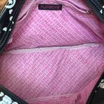 Playboy RARE Vintage Monogram Purse Satchel Black and Pink With Silver Hardware Photo 14