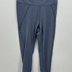 Soma  WKND 360 Leggings Women Medium Blue Gray Compression Fitted Crop Ankle Photo 0