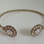 BaubleBar  Gold Gemstone Adjustable Cuff Bracelet Photo 1
