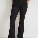 Madewell Curvy Skinny Flare Jeans Stretch Black 26 Petite Photo 0