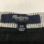 Madewell Black & White Tweed Frayed Edges Top Womens XS Tank Blouse Fringe Photo 2