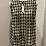 Max Studio  Black & Ivory Gingham Plaid Pleated Sleeveless Tank Top Blouse  - XS Photo 13