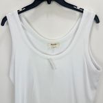 Madewell  Regenerative Cotton Ribbed Scoopneck Tank Top Womens White XL NWT Photo 6