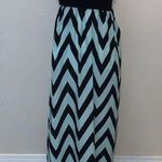 Coveted Clothing  chevron print strapless summer dress blue black Photo 0
