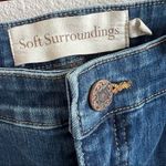 Soft Surroundings Denim Fray Cut Hem Jeans 16 Petite Photo 1