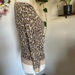 Worthington Leopard Print Cardigan Sweater Photo 2
