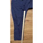Talbots The Perfect Crop Curvy Pants Womens Size 14 Stretch Blue Pink Polka Dot Photo 4