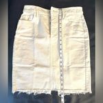 Banana Republic  Denim Fringe Skirt Photo 4