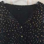 Attention FINAL MARKDOWN Ladies’  Gold-tone & Black Blouse large Photo 1