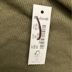 Madewell Womens green Contrast-Stitched Crewneck Crop Tee Photo 3