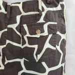 Lands' End Lands’ End Women's Brown & White Giraffe Golf Tennis Athletic Skort Size 6 Small Photo 4