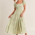 Mabel Mable Pink/White Grid Pattern Maxi Dress NWOT Photo 13