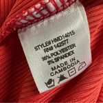 Haute Monde  Red Ribbed Sleeveless Side Slit Midi Bodycon Tank Dress Womens Small Photo 11