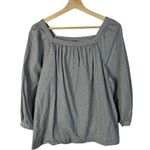 J.Crew Black & White Penny Gingham Plaid Long Sleeve Top 12 Photo 1