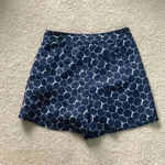 Armani Exchange  high rise blue and white patterned flowy shorts in size 0 Photo 1