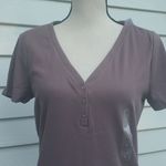 Gap NWT  Short Sleeve Ribbed Henley Shirt Photo 1