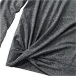 L.L.Bean Long Sleeve Twist Front Top Plus Size 1X Activewear Gray Photo 4