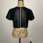 Koral NWT Womens Terrain Black Shiny Netz Boxy Crop Top Activewear Gym sz S Photo 60