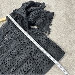 Anthropologie By  Women’s Victorian Lace Cutwork Blouse Top Boho in Black S Photo 13