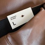 ZARA NWT  CAMEL FAUX LEATHER LEGGING PANTS Size L Photo 8