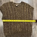Vintage John Meyer Womens Sweater Vest Tank Top Sz Pet Medium Brown Cable Knit Photo 5