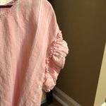 Kaari Blue  blouse orange with white stripe xl women’s top Photo 2