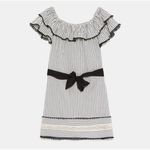 ZARA  Belted Ruffles Dress Sz‎ Small Photo 2