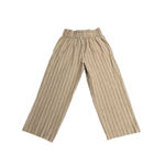 Liverpool Wide Leg Pants Women's Size S Cropped Beige White Striped Tie Waist Tan Photo 11