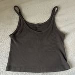 Brandy Melville  Grey Cropped Tank Photo 0
